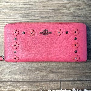 COACH *Limited Edition* Floral Rivets Slim Wallet